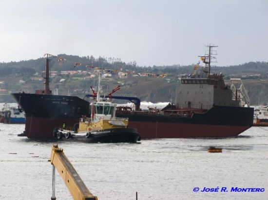 Traslado del buque al Muelle del Este para la fase de armamento y pruebas.