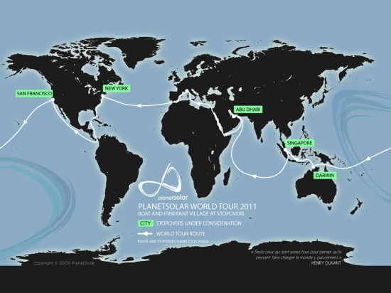 Vuelta al mundo que realizará en 2011